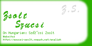 zsolt szucsi business card